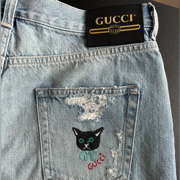 NEW 100% Authentic GUCCI Denim Shorts - Picture 13 of 13
